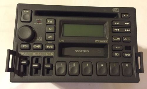 Volvo sc-816 radio tuner cd cass w code 960 s70 c70 v70 850 s90 93-00 oem sc816