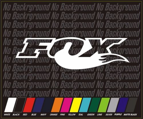 7&#034; fox racing fox head sticker decal mx atv mtb bmx off road motorcycle moto