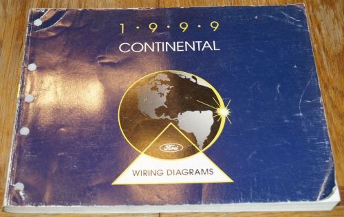 1999 lincoln continental factory electrical wiring diagrams service manual evtm