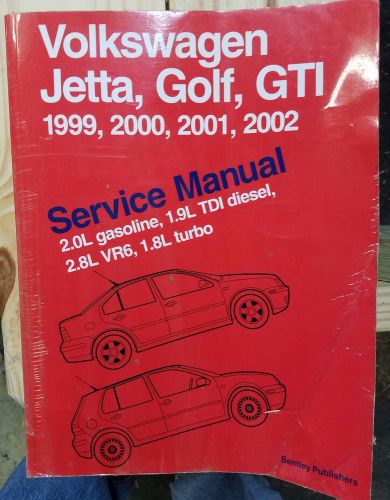 Vw manual 1999,2000,2001,2002 vw jetta golf gti bentley repair service  manual