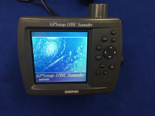 Garmin gpsmap 178c sounder gps chartplotter sonar display unit w/ int. antenna