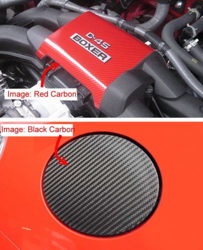 Jdm engine cover &amp; fuel lid flap cover carbon insert - toyota gt 86 scion fr-s