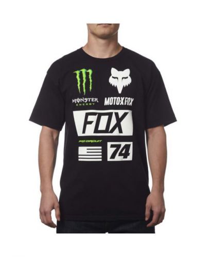 Fox racing mens monster union tee t shirt mx motocross black 19362-001