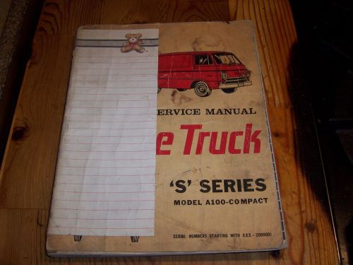 Dodge truck technical service manual &#039;s&#039; series model a100- compact original