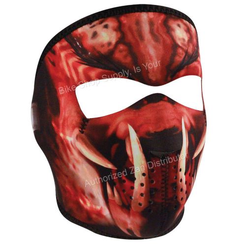Zan headgear wnfm104b, neoprene full mask, reverses from red slayer to grey mask