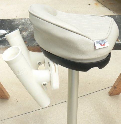 Springfield pro stand-up seat w/ custom rod holders &amp; adjustable base