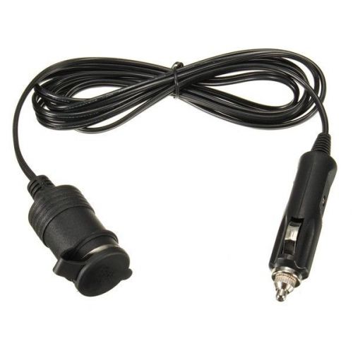 2m 12v car cigarette lighter with a waterproof cover extension cable adapter