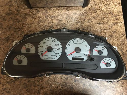 99-01 ford mustang cobra 160 mph instrument cluster speedometer 90k