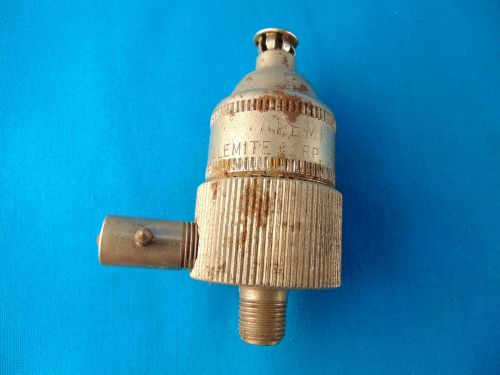 Alemite automatic grease cup 1921 patent early pinned zerk 1/8 pipe thread oldie