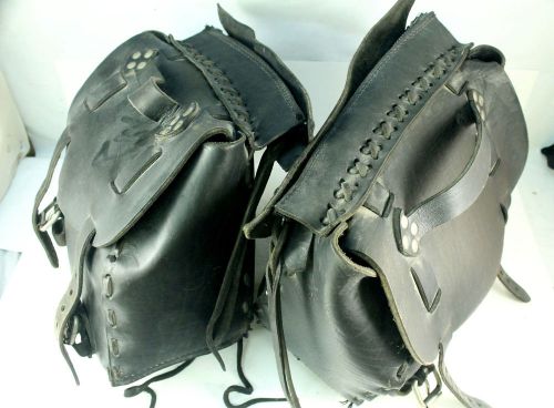 Harley davidson honda kawasaki vintage leather saddlebags harley saddle bags lug