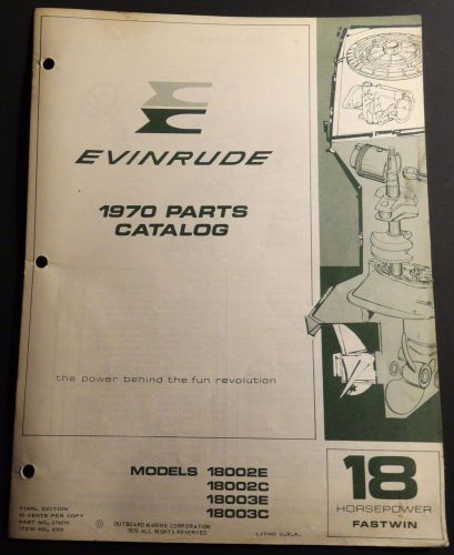 1970 evinrude outboard 18 hp fastwin parts manual p/n 279270  (119)