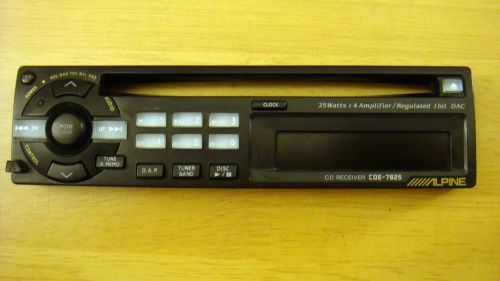 Alpine cde-7825 car stereo am/fm radio cd detachable removable faceplate only