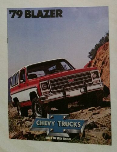 Original 1979 chevrolet blazer suv dealer sales brochure - free shipping chevy