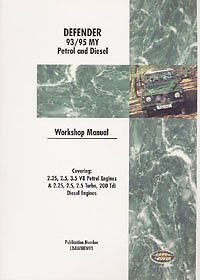 Land rover defender workshop manual 1993-1995 : yrw4
