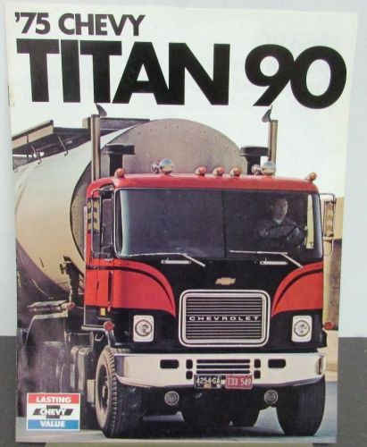 Original 1975 chevrolet truck dealer sales brochure chevy titan 90
