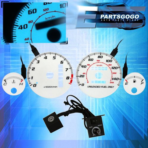 94 95 96 97 98 99 00 01 acura integra at white face indiglo reverse glow gauges