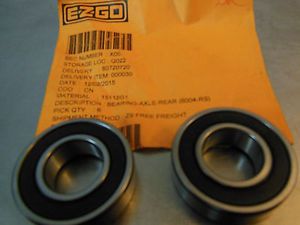 2 ezgo golf cart rear axle bearings 1978 &amp; up gas &amp; electric &amp; 2 cycle gas 78-94