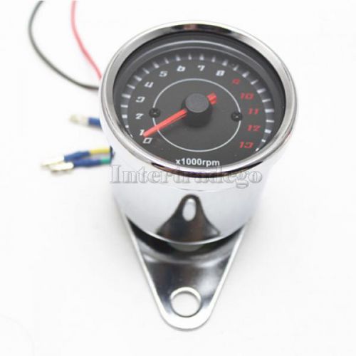 Motorcycle led backlight digital tachometer gauge dashboard panel instrument