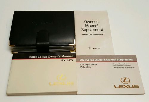 2004 lexus gx470 gx 470 owners manual v8 4.7l awd 4x4 2wd sport gx factory set