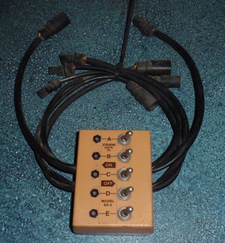 Stevens instruments sa-5, sa-77 breakout boxs + amphenol connectors, marine
