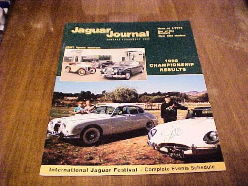 January / february 1998 jaguar journal brochure