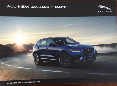 2017 jaguar f-pace suv all new official sales brochure-100 pgs