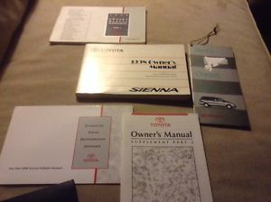 1998 toyota sienna owner&#039;s manual