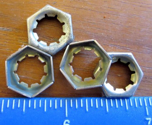 Aviation parts aluminum/brass coated star nuts size 16 threads  (257