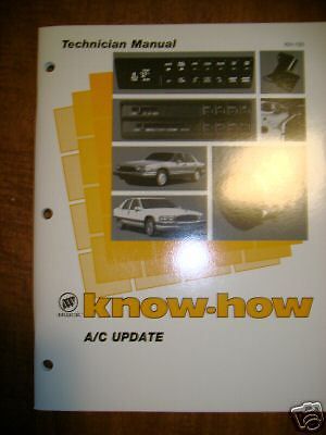Buick know-how a/c update training book manual