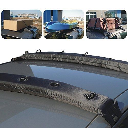 Tirol® new pair universal auto inflatable top air roof rack cargo kayak luggage