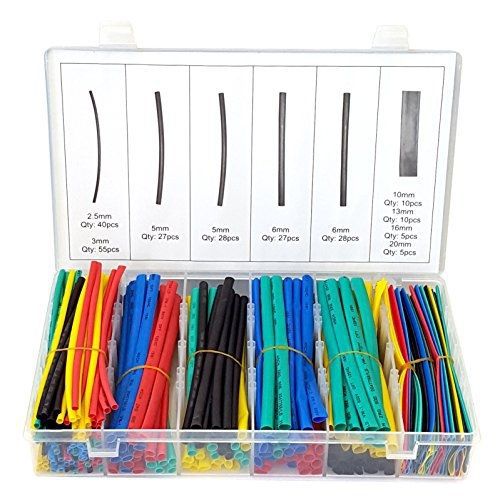 Swordfish 60121 235pc colored 6&#034; length electrical heat shrink tubing assortment