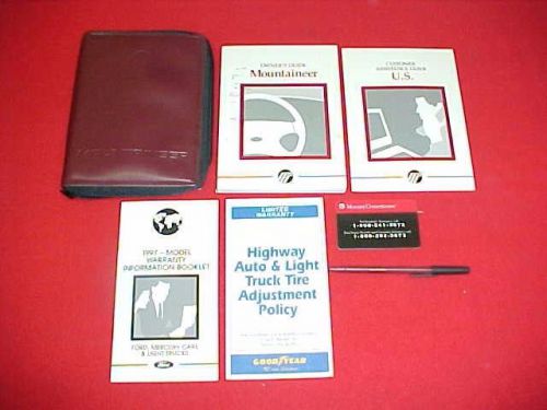 1997 mercury mountaineer original owners manual service guide book + case 97 kit