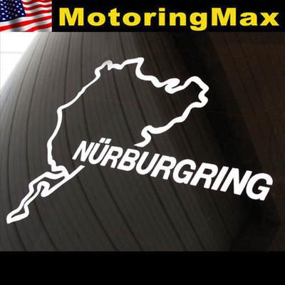 (1) euro nurburgring race track import audi bmw vw mercedes car decal sticker