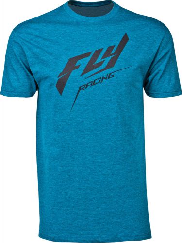 Fly racing 352-0587x stock tee cyan/heather x