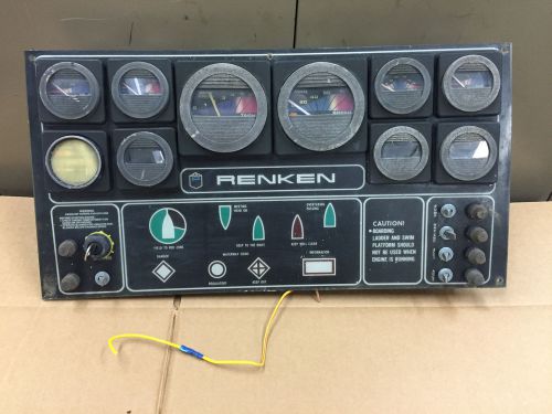 * 1987 renken 2288 gauge and switch panel with instrument gauges