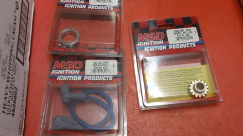 New msd parts 8581 brass gear-8539 collier8403 coil wire all 1 money-drag-stock