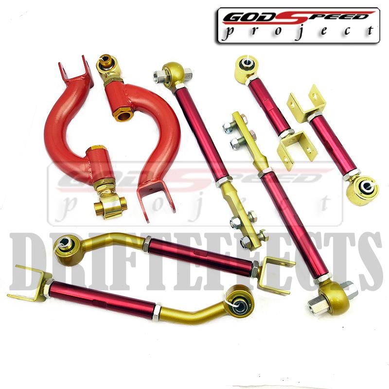 Gsp gen2 240sx s14 s15 silvia camber+tension+low angle toe+traction ruca arm set