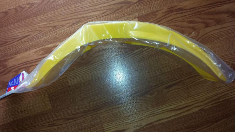 Polisport dgp pre-drilled front fender yellow 1989-2000 rm125 rm250 new in pkg!!