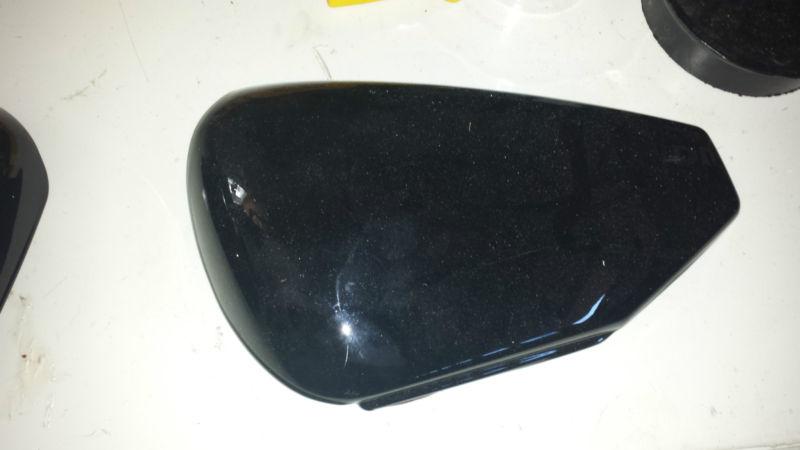   v-twin mfg. black left side battery cover for 2004-2013 harley sportster (fit