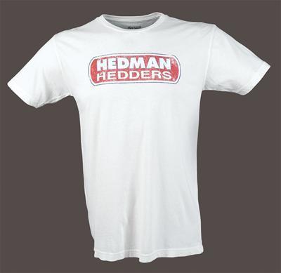 Genuine hotrod hardware t-shirt cotton white hedman hedders men's 2x-large each