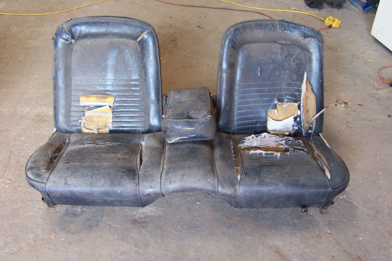 Used oem 1967 possibly other years ford mustang rare front bench seat (bk)