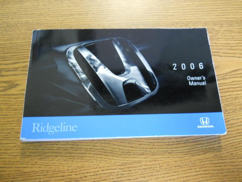06 2006 honda accord sedan owners manual  **actual photos/see other photos**