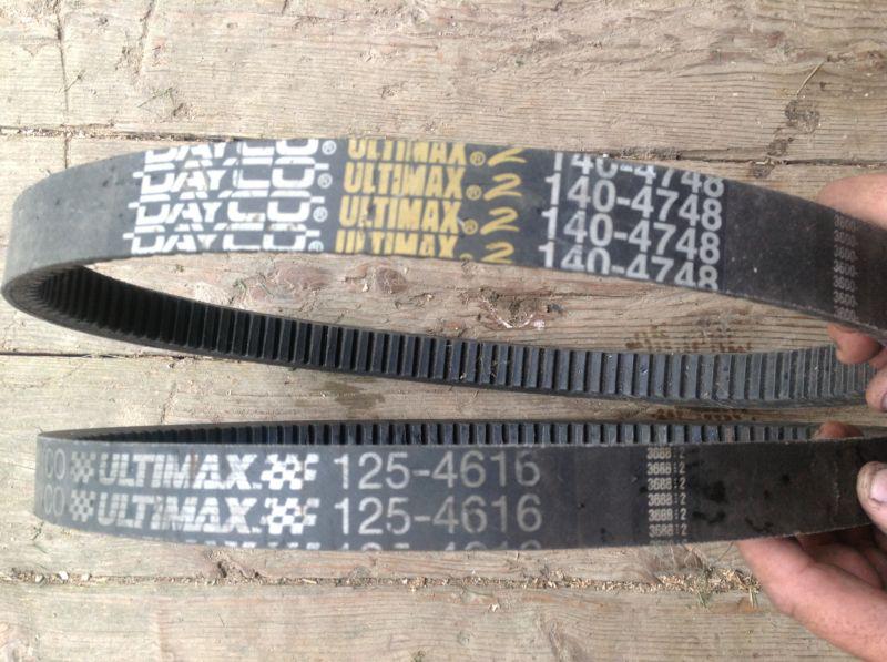 Dayco snowmobile belts / (2) used belts t 52