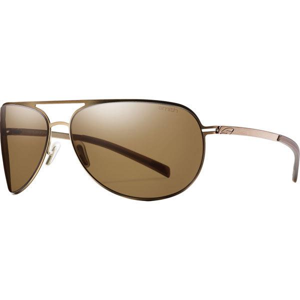 Matte brown/polar brown smith optics showdown polarized sunglasses