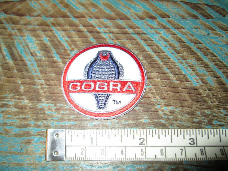 Small vintage style ac cobra racing sports car patch mustang 427 carroll shelby 