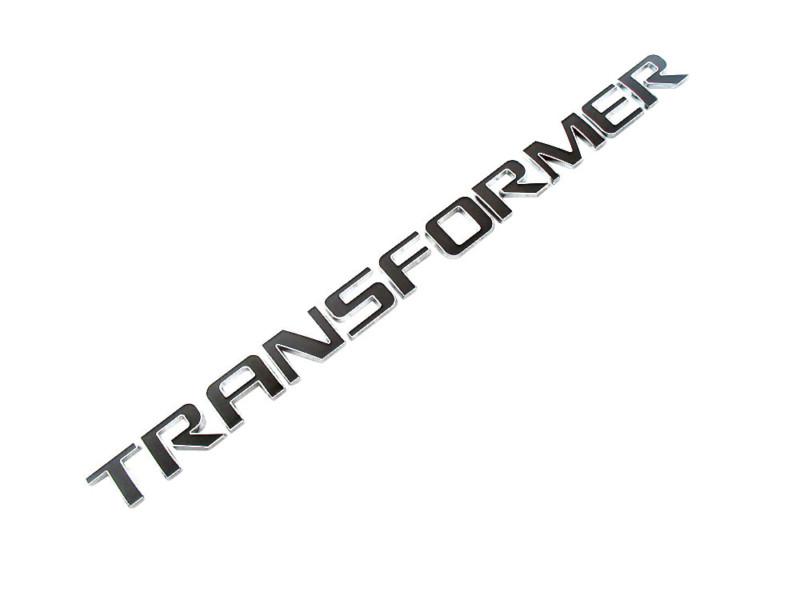 1 pair new emblem transformer for cars trucks  transformer badge chrome letter