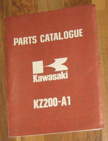 Kawasaki kz200-a1 parts catalog list manual_kz 200/kz200_part#99997-683