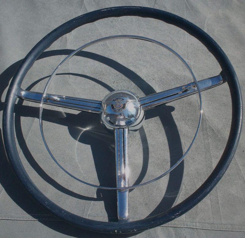 1949 1950 chrysler steering wheel nice shape rat rod kustom