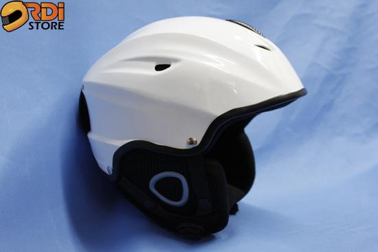 Vcan solid glossy white ski snowboard adjustable helmet ~small