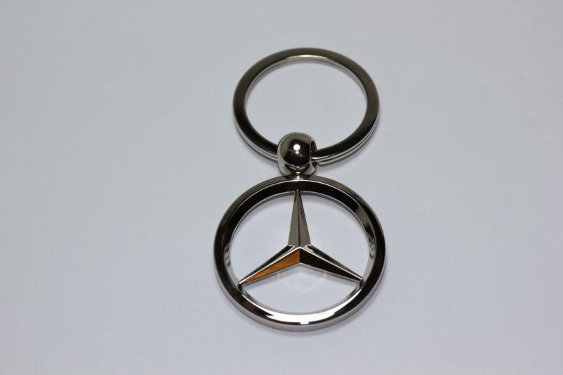 Mercedes benz chrome key chain ring c63 ml gl amg glk slk c e cls 300 s600